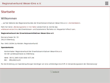 Tablet Screenshot of erwerbslosenberatung-weser-ems.de